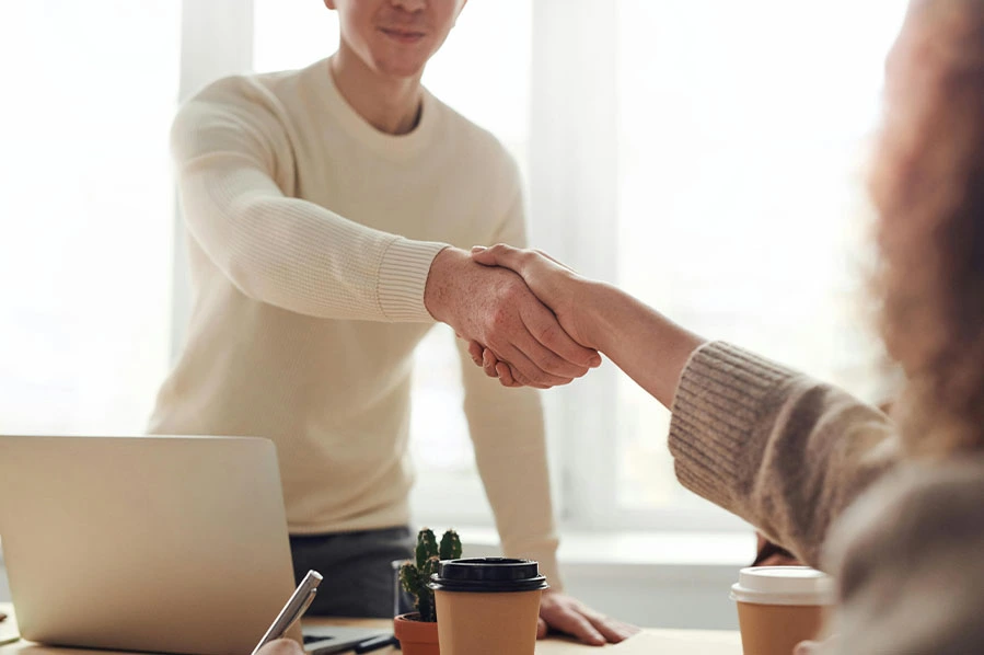 shaking hands