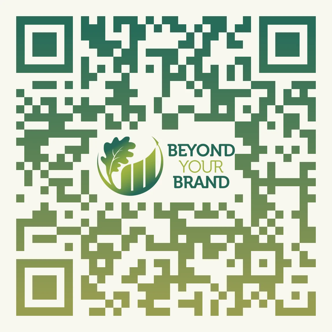Custom-designed QR code that links to Google Business Profile review page provided