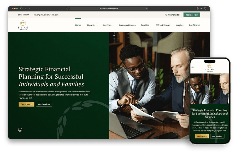 Livian Wealth mock up