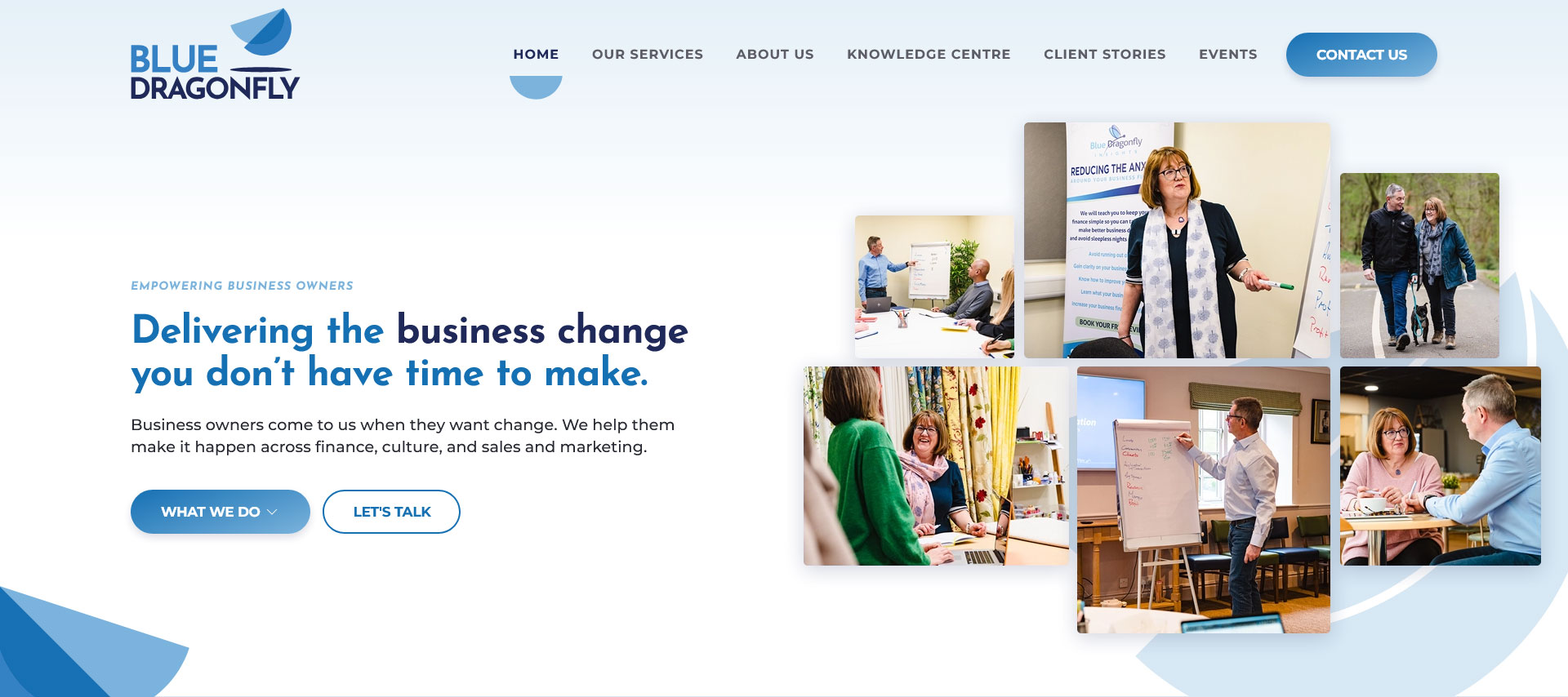 Website design screenshot