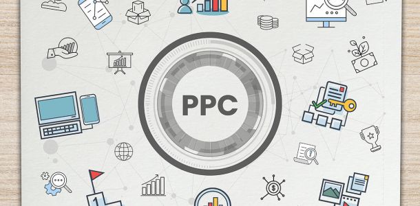 Ppc pay per click internet marketing and link building abstraction