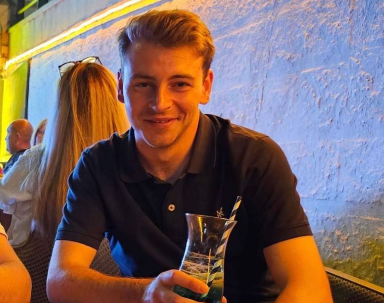james with drink