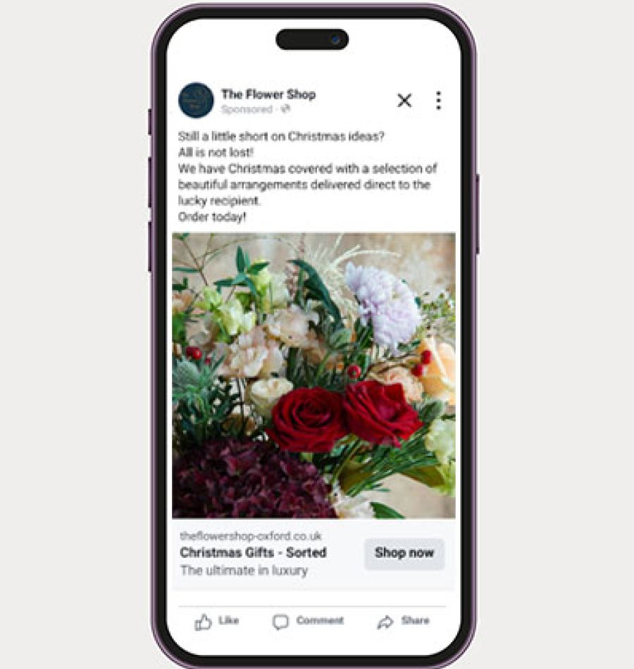 Flower shop ad