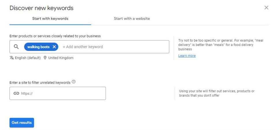 keyword search