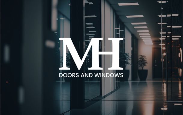 Companies logo overlayed on an image of a modern office